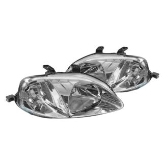 Jdm Headlights- Chrome | 99-00 Honda Civic