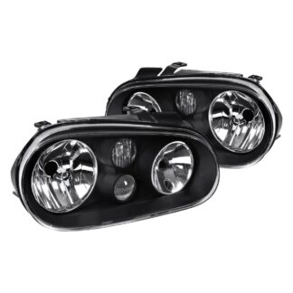 4 Mk4 Headlights- Black | 00-06 Volkswagen Golf