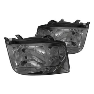 Headlights Smoke With Fog Lights Hb5 Low Beam- No Bulbs Included | 99-04 Volkswagen Jetta