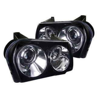 Smoked Lens Gloss Black Housing Projector Headlights | 05-10 Chrysler 300