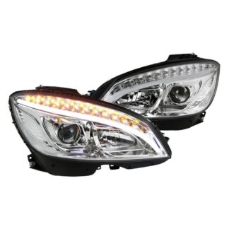 Pro Headlights-Chrome | 08-11 Mercedes Benz C-Class