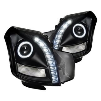 Halo Projector Headlight Black - Not Compatible With Factory Xenon | 03-07 Cadillac Cts