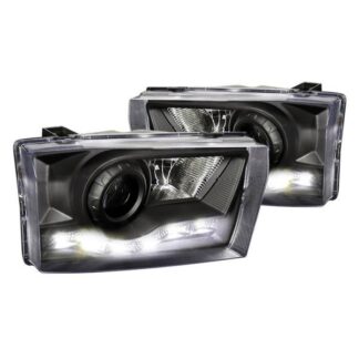 R8 Style Led Projector Headlight Black | 99-04 Ford F250