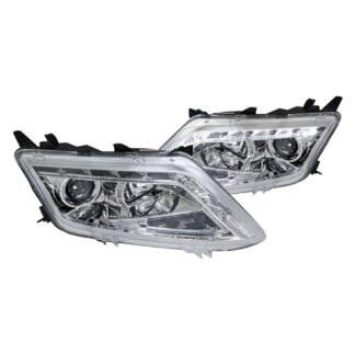 Projector Headlights Chrome Housing | 10-12 Ford Fusion