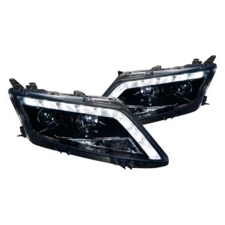 Projector Headlights Gloss Black Housing With Smoked Lens | 10-12 Ford Fusion