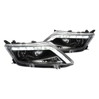 Projector Headlights Black Housing | 10-12 Ford Fusion