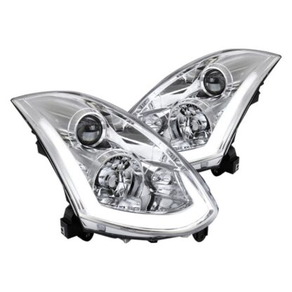 Projector Headlight With Sequential Signal For 2 Door Models With Factory Xenon Chrome | 03-05 Infiniti G35