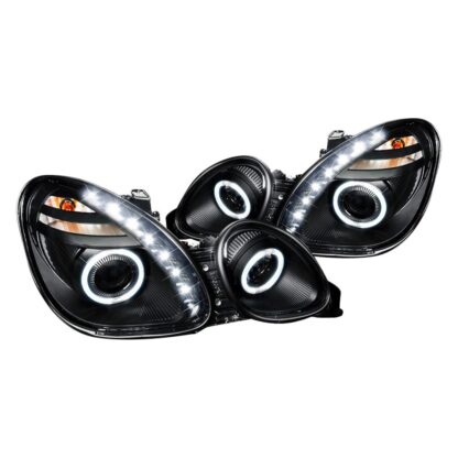 Halo Projector Headlight Black Housing - Not Compatible With Factory Xenon | 98-05 Lexus Gs300