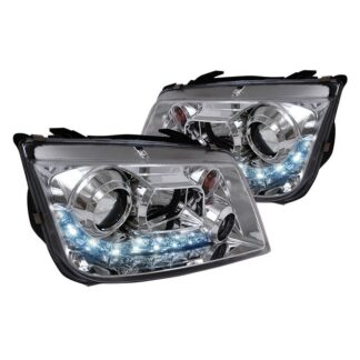 R8 Style Halo Led Projector Chrome | 99-04 Volkswagen Jetta