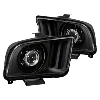 Retro Projector Headlight – Black | 05-09 Ford Mustang