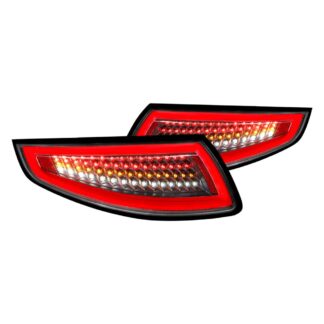 Led Tail Lights All Black Housing With Clear Lens | 05-08 Porsche 911