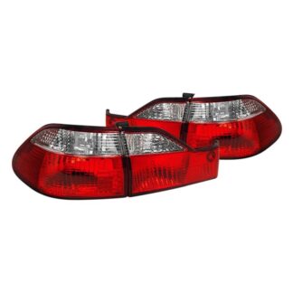 Tail Lights Red Clear 4Dr | 98-00 Honda Accord