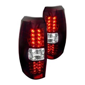 Red Clear Lens Led Tail Lights | 07-12 Chevrolet Avalanche