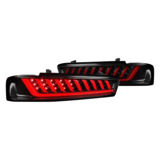 Led Tail Light – Black With Red Light Bar | 16-18 Chevrolet Camaro