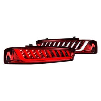 Led Tail Light- Red Housing With White Light Bar | 16-18 Chevrolet Camaro