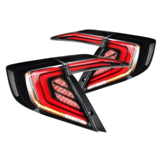 Sedan Led Tailights With Sequential Signal – Smoked Lens | 2016-2020 Honda Civic