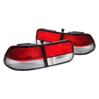 Tail Lights Red Clear Lens Coupe Model | 96-00 Honda Civic