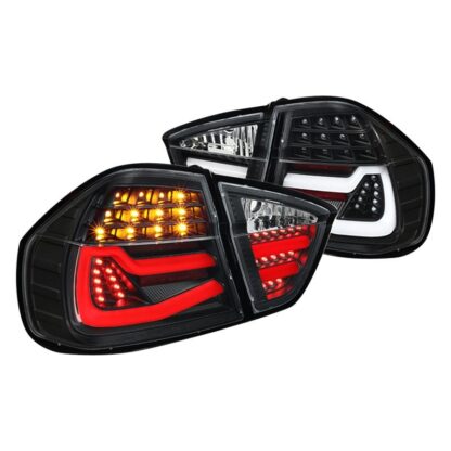 Led Tail Lights-Black | 06-08 Bmw E90 3 Series