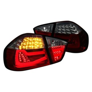 Led Tail Lights-Red Smoke | 06-08 Bmw E90 3 Series