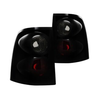 Euro Tail Lights Glossy Black Housing With Smoke Lens | 02-04 Ford Explorer
