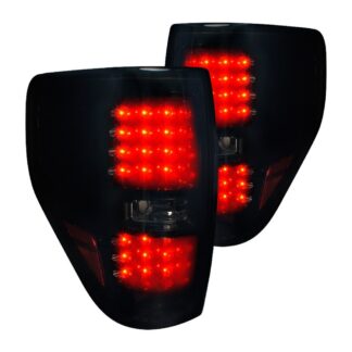 Led Tail Light Glossy Black Housing With Smoke Lens | 09-12 Ford F150