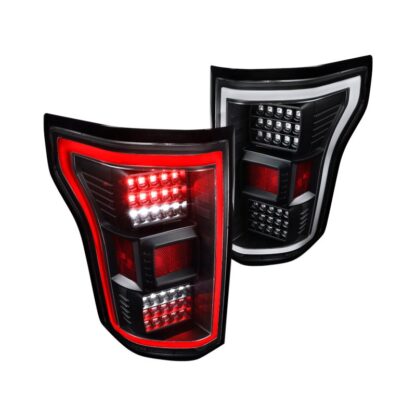 Led Tail Lights All Black Housing With Clear Lens | 15-17 Ford F150