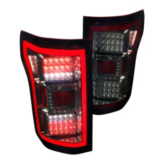 Tail Lights- Chrome Housing With Smoke Red Lens | 18-20 Ford F150