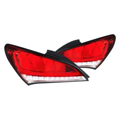 2Dr Led Tail Lights Red With Sequential | 10-15 Hyundai Genesis