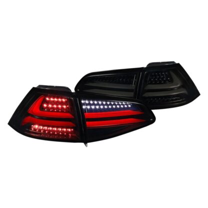 Led Tail Lights Glossy Black | 15-UP Volkswagen Golf Mk7