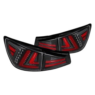 Led Tail Lights- Blackhousing- Clear Lens With Red Light Bar | 06-08 Lexus Is250