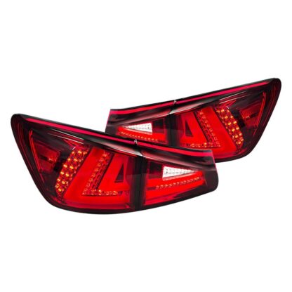 Led Tail Lights Red Clear | 06-08 Lexus Is250