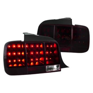 05-09 Ford Mustang Seq Led T.L - Red/Smk | 05-09 Ford Mustang