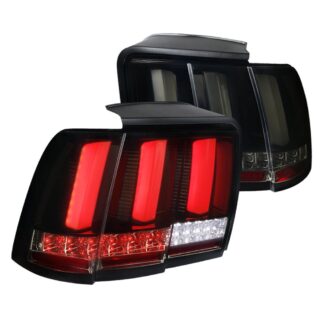 Facelift Sequential Led Tail Light Glossy Black | 99-04 Ford Mustang