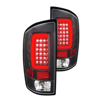 Led Tail Lights With Clear Lens And Matte Black Housing | 07-08 Dodge Ram