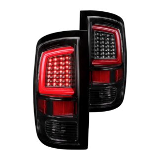 Led Light Bar Tail Light With Glossy Black Housing And Cleanr Lens | 09-18 Dodge Ram