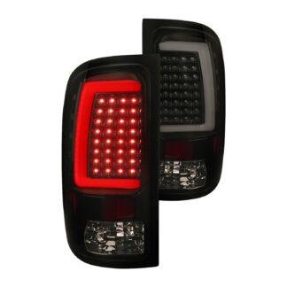 Tail Light With Glosy Black Housing Smoked Lens And Led Bar | 07-13 Gmc Sierra