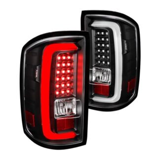 Led Tail Lights All Black Housing With Clear Lens | 14-18 Gmc Sierra