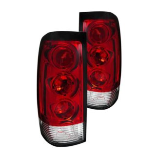 Euro Tail Lights Red And Clear | 99-02 Chevrolet Silverado