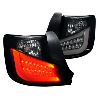 Led Tail Lights Glossy Black Housing With Smoke Lens | 2011 ONLY Scion Tc