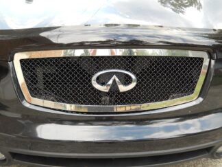 Chrome Polished Wire Mesh Grille 2003-2005 Infiniti FX35  Main Upper