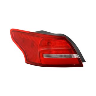 ( POE ) Ford Focus 15-18 4Dr Red/Clear Tail Light – Signal-1156A(Included) ; Brake-7506(Included) – OE Left