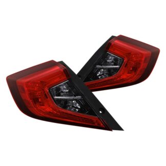 ( OE ) Honda Civic 2016 4D Sedan OE Tail Light - Signal-7440A(Included) ; Reverse-921(Included) ; Brake-7440(Included) - Red Smoke