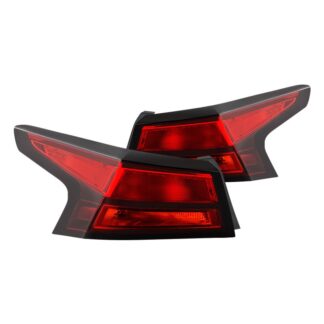 ( OE ) Nissan Altima 19-20 4Dr ALL Red Halogen Tail Lights – Signal-7440A(Included) ; Brake-7443(Included) – OE Outer SET