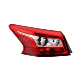 ( OE ) Nissan Sentra 16-18 Driver Side Tail Lights - Signal-7440A(Included) ; Reverse-7443(Included) ; Brake-921(Included) - OE Outer Left