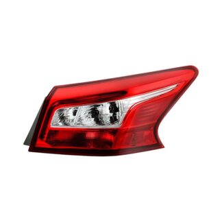( OE ) Nissan Sentra 16-18 Passenger Side Tail Lights - Signal-7440A(Included) ; Reverse-7443(Included) ; Brake-921(Included) - OE Outer Right