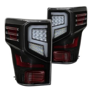 ( Akkon ) Nissan Titan 2016-2021 (does not fit factory LED lights) Light Bar LED Tail Lights – Black