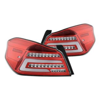 ( Akkon ) Subaru Impreza WRX and WRX STi 15-19 Light Bar LED Tail Lights -Signal: LED – Red Clear