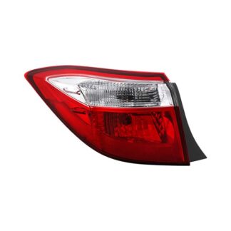 ( OE ) Toyota Corolla 14-16 4D Sedan Red Clear Tail Light - Signal-7440A(Included) ; Brake-7443(Included) ; Parking-7443(Included) - OE Left