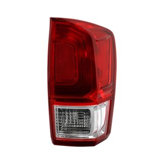 ( OE ) Toyota Tacoma 16-17 Chrome Housing / Red Clear Lens Tail light - TO2801197 Signal-7443(Included) ; Reverse-921(Included) ; Brake-7443(Included) ; Parking-7443(Included) - OE Right