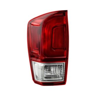 ( OE ) Toyota Tacoma 16-17 Smoke Housing / Red Clear Lens Tail light - Signal-7444(Included) ; Reverse-921(Included) ; Brake-7222(Included) - OE Left [TO2800198]